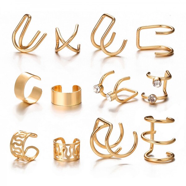 Europe and the United States cross-border new pearl ear clip men&#039;s and women&#039;s earrings non-piercing false cartilage earrings earrings jewelry