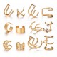 Europe and the United States cross-border new pearl ear clip men&#039;s and women&#039;s earrings non-piercing false cartilage earrings earrings jewelry