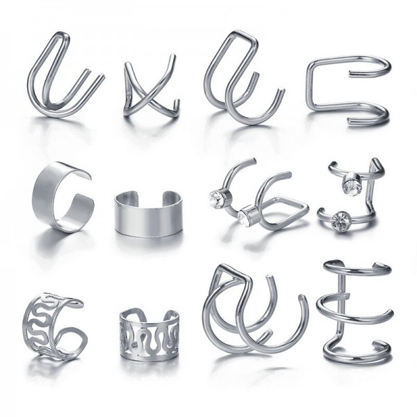 Europe and the United States cross-border new pearl ear clip men&#039;s and women&#039;s earrings non-piercing false cartilage earrings earrings jewelry