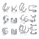 Europe and the United States cross-border new pearl ear clip men&#039;s and women&#039;s earrings non-piercing false cartilage earrings earrings jewelry