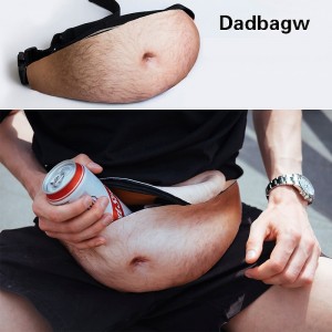 FUNNY Outdoor Sports Dadbagw Creative Big Belly Waistpack Fake Belly Waistpack Beer Belly Waistpack Change