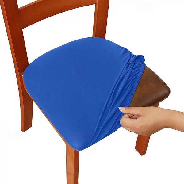 4pcs/6pcs Solid Color Brushed High Elastic Chair Cover Simple Soft And Comfortable Chair Seat Cover Dust-proof And Dirt-resistant Chair Slipcover Suitable For Dining Chair Office Home Decor 4pcs/6pcs Solid Color Brushed High Elastic Chair Cover Simple Soft And Comfortable Chair Seat Cover Dust-proof And Dirt-resistant Chair Slipcover Suitable For Dining Chair Office Home Decor