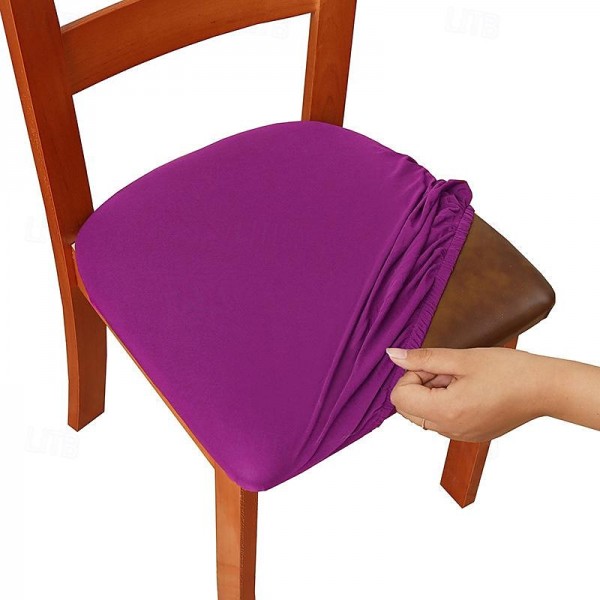 4pcs/6pcs Solid Color Brushed High Elastic Chair Cover Simple Soft And Comfortable Chair Seat Cover Dust-proof And Dirt-resistant Chair Slipcover Suitable For Dining Chair Office Home Decor 4pcs/6pcs Solid Color Brushed High Elastic Chair Cover Simple Soft And Comfortable Chair Seat Cover Dust-proof And Dirt-resistant Chair Slipcover Suitable For Dining Chair Office Home Decor