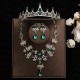 Bride Headwear Baroque Crown Grand Wedding Three Piece Set Wedding Dress Accessories Princess Birthday Crown Hair Accessories Bride Headwear Baroque Crown Grand Wedding Three Piece Set Wedding Dress Accessories Princess Birthday Crown Hair Accessories