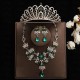 Bride Headwear Baroque Crown Grand Wedding Three Piece Set Wedding Dress Accessories Princess Birthday Crown Hair Accessories Bride Headwear Baroque Crown Grand Wedding Three Piece Set Wedding Dress Accessories Princess Birthday Crown Hair Accessories