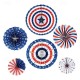 6PCS US Flag Paper Fans for Independence Day Party Supplies Background Wall Decoration Red White and Blue Hanging Paper Fans 6PCS US Flag Paper Fans for Independence Day Party Supplies Background Wall Decoration Red White and Blue Hanging Paper Fans
