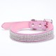 Dog Collar Adjustable / Retractable Rhinestone PU Leather Purple Red Blue Pink Black for Girl Dog Dog Collar Adjustable / Retractable Rhinestone PU Leather Purple Red Blue Pink Black for Girl Dog
