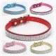 Dog Collar Adjustable / Retractable Rhinestone PU Leather Purple Red Blue Pink Black for Girl Dog Dog Collar Adjustable / Retractable Rhinestone PU Leather Purple Red Blue Pink Black for Girl Dog