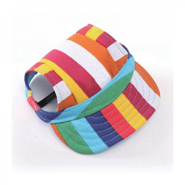 Dog Hat-Pet Baseball Cap/Dogs Sport Hat/Visor Cap with Ear Holes and Chin Strap for Small Dogs by Happy Hours (S ,M,L,XL ) Dog Hat-Pet Baseball Cap/Dogs Sport Hat/Visor Cap with Ear Holes and Chin Strap for Small Dogs by Happy Hours (S ,M,L,XL )