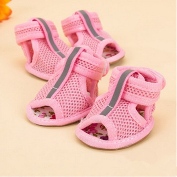 Mesh Dog Shoes Pet Boots, Breathable Dog Shoes for Small Doggy, Waterproof Pet Sandals with Anti-Slip Sole and Zipper Closure, Durable Pet Paw Protector for Hot Pavement Mesh Dog Shoes Pet Boots, Breathable Dog Shoes for Small Doggy, Waterproof Pet Sandals with Anti-Slip Sole and Zipper Closure, Durable Pet Paw Protector for Hot Pavement