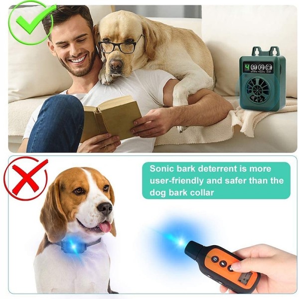 Pet Dog Ultrasonic Bark Control Device Upgraded Rechargeable Digital Bark Control Outdoor Anti Barking Dog Bark Control Sonic Bark Deterrents Silencer Stop Barking Pet Dog Ultrasonic Bark Control Device Upgraded Rechargeable Digital Bark Control Outdoor Anti Barking Dog Bark Control Sonic Bark Deterrents Silencer Stop Barking