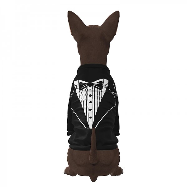 Dog Shirt / T-Shirt Tuxedo Graphic Optical Illusion 3D Print Classic Gentle Wedding Party Dog Clothes Puppy Clothes Dog Outfits Breathable Black Yellow Blue Costume for Girl and Boy Dog Polyster S M Dog Shirt / T-Shirt Tuxedo Graphic Optical Illusion 3D Print Classic Gentle Wedding Party Dog Clothes Puppy Clothes Dog Outfits Breathable Black Yellow Blue Costume for Girl and Boy Dog Polyster S M