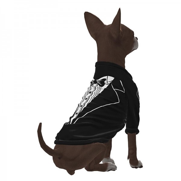 Dog Shirt / T-Shirt Tuxedo Graphic Optical Illusion 3D Print Classic Gentle Wedding Party Dog Clothes Puppy Clothes Dog Outfits Breathable Black Yellow Blue Costume for Girl and Boy Dog Polyster S M Dog Shirt / T-Shirt Tuxedo Graphic Optical Illusion 3D Print Classic Gentle Wedding Party Dog Clothes Puppy Clothes Dog Outfits Breathable Black Yellow Blue Costume for Girl and Boy Dog Polyster S M