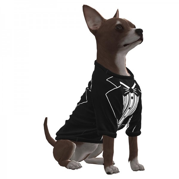Dog Shirt / T-Shirt Tuxedo Graphic Optical Illusion 3D Print Classic Gentle Wedding Party Dog Clothes Puppy Clothes Dog Outfits Breathable Black Yellow Blue Costume for Girl and Boy Dog Polyster S M Dog Shirt / T-Shirt Tuxedo Graphic Optical Illusion 3D Print Classic Gentle Wedding Party Dog Clothes Puppy Clothes Dog Outfits Breathable Black Yellow Blue Costume for Girl and Boy Dog Polyster S M