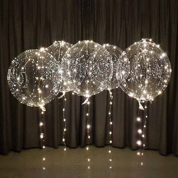 Luminous Transparent Helium Bobo Bubble Ballons Festival Wedding Birthday Party Decorations LED String Light Up Balloons Luminous Transparent Helium Bobo Bubble Ballons Festival Wedding Birthday Party Decorations LED String Light Up Balloons