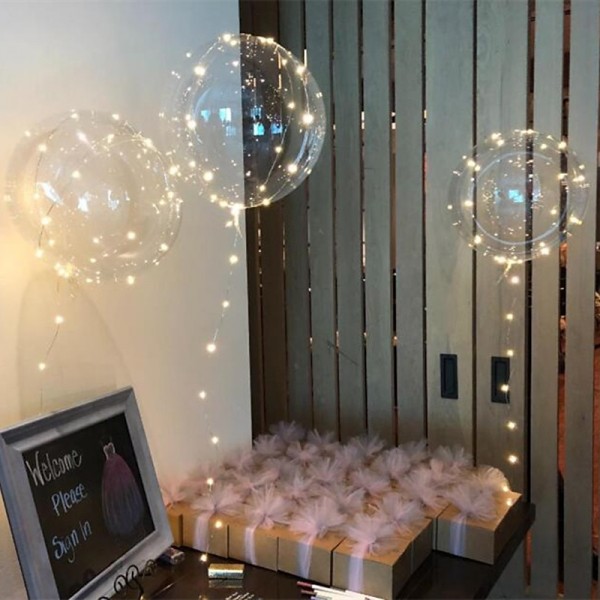 Luminous Transparent Helium Bobo Bubble Ballons Festival Wedding Birthday Party Decorations LED String Light Up Balloons Luminous Transparent Helium Bobo Bubble Ballons Festival Wedding Birthday Party Decorations LED String Light Up Balloons
