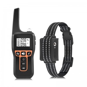 1000m Electric Dog Training Collar Light Waterproof Rechargeable Pet Anti Bark Control Collar For Dogs Electric Shocker