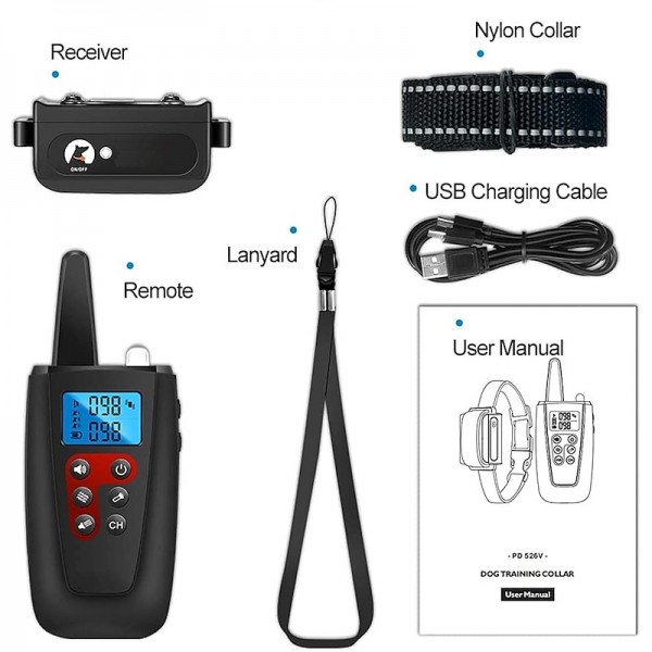 No Shock Dog Training Collar 3300ft Range Beep Vibrating Pet Trainer IPX7 Waterproof Rechargeable Pet Training Collar No Prongs Sound and Vibration Collar No Shock Dog Training Collar 3300ft Range Beep Vibrating Pet Trainer IPX7 Waterproof Rechargeable Pet Training Collar No Prongs Sound and Vibration Collar