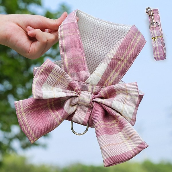Dog Harness Dress with Leash Set, Princess Dog Dress for Small Dog Girl, Puppy Dresses with D Ring, Pet Clothes Doggie Outfits Cat Apparel Dog Harness Dress with Leash Set, Princess Dog Dress for Small Dog Girl, Puppy Dresses with D Ring, Pet Clothes Doggie Outfits Cat Apparel