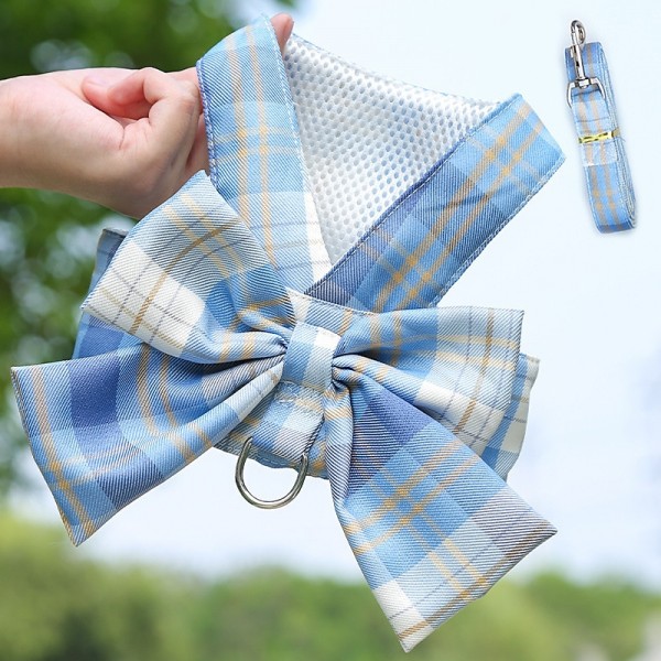 Dog Harness Dress with Leash Set, Princess Dog Dress for Small Dog Girl, Puppy Dresses with D Ring, Pet Clothes Doggie Outfits Cat Apparel Dog Harness Dress with Leash Set, Princess Dog Dress for Small Dog Girl, Puppy Dresses with D Ring, Pet Clothes Doggie Outfits Cat Apparel