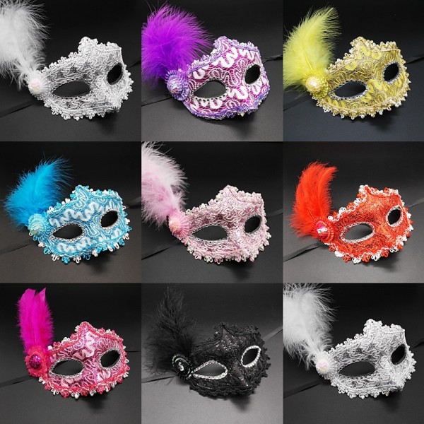 Masquerade  Mask for Women Venetian Lace Eye Masks for Carnival Prom Ball Fancy Dress Party Supplies