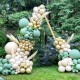 Balloon Garland Arch Kit - Avocado Green Balloon with Blush Balloons Gold Balloons and Macaron Gray Balloons for Wedding Birthday Party Baby Shower Party Background Decoration