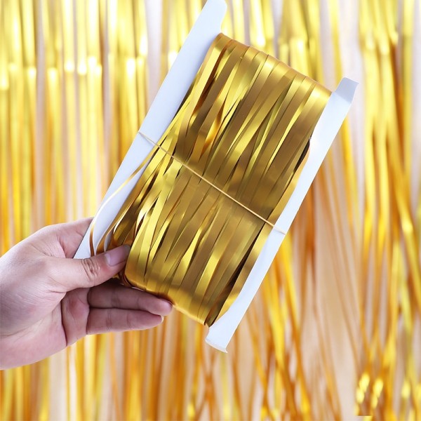 3.3ft x 6.5ft Shimmer Streamers Metallic Tinsel Foil Fringe Curtain for Birthday Party Baby Shower Photo Booth Backdrop Graduation Wedding Decoration (Pink) 3.3ft x 6.5ft Shimmer Streamers Metallic Tinsel Foil Fringe Curtain for Birthday Party Baby Shower Photo Booth Backdrop Graduation Wedding Decoration (Pink)
