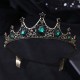 Jeweled Baroque Queen Crown - Rhinestone Platinum Jubilee Crowns and Tiaras for Women, Costume Party Hair Accessories Jeweled Baroque Queen Crown - Rhinestone Platinum Jubilee Crowns and Tiaras for Women, Costume Party Hair Accessories