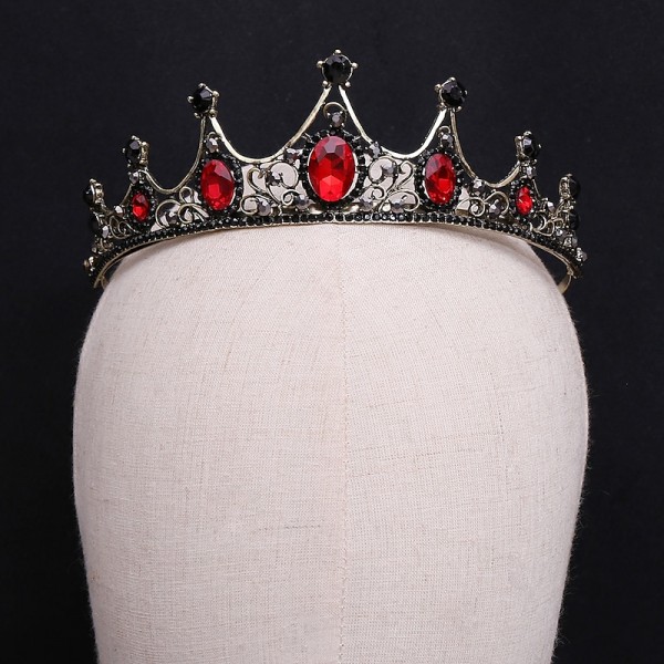 Jeweled Baroque Queen Crown - Rhinestone Platinum Jubilee Crowns and Tiaras for Women, Costume Party Hair Accessories Jeweled Baroque Queen Crown - Rhinestone Platinum Jubilee Crowns and Tiaras for Women, Costume Party Hair Accessories