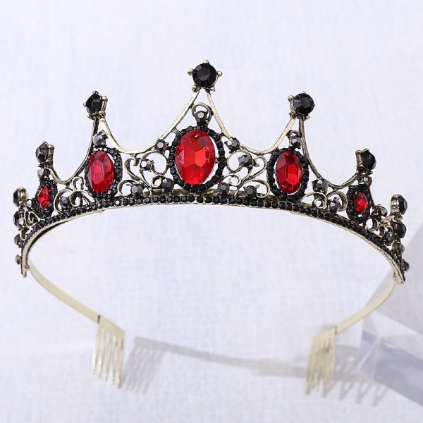 Jeweled Baroque Queen Crown - Rhinestone Platinum Jubilee Crowns and Tiaras for Women, Costume Party Hair Accessories Jeweled Baroque Queen Crown - Rhinestone Platinum Jubilee Crowns and Tiaras for Women, Costume Party Hair Accessories