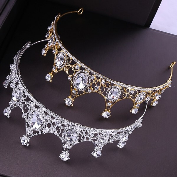 Full Round Queen Crown for Women, Crystal Tiara Cake Topper,Baroque Crown Costume Hair Accessories for Birthday Pageant Prom Baby Shower Full Round Queen Crown for Women, Crystal Tiara Cake Topper,Baroque Crown Costume Hair Accessories for Birthday Pageant Prom Baby Shower