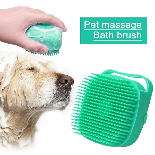 Bathroom Dog Bath Brush Massage Gloves Soft Safety Silicone Comb with Shampoo Box Pet Accessories for Cats Shower Grooming Tool Bathroom Dog Bath Brush Massage Gloves Soft Safety Silicone Comb with Shampoo Box Pet Accessories for Cats Shower Grooming Tool