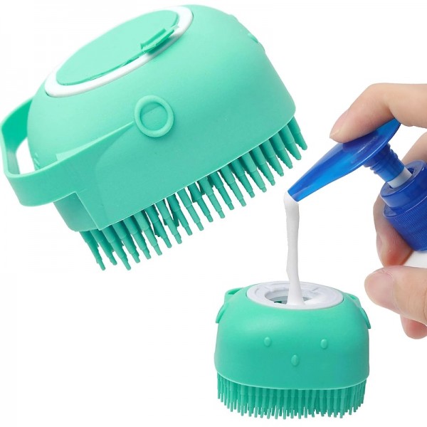 Bathroom Dog Bath Brush Massage Gloves Soft Safety Silicone Comb with Shampoo Box Pet Accessories for Cats Shower Grooming Tool Bathroom Dog Bath Brush Massage Gloves Soft Safety Silicone Comb with Shampoo Box Pet Accessories for Cats Shower Grooming Tool