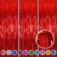 Foil Fringe Metallic Curtain Foil Fringe Curtains Party Decorations - Melsan 5 Pack 3.2 x 6.5 ft Tinsel Curtain Party Photo Backdrop for Birthday Party Baby Shower or Graduation Decorations Green Foil Fringe Metallic Curtain Foil Fringe Curtains Party Decorations - Melsan 5 Pack 3.2 x 6.5 ft Tinsel Curtain Party Photo Backdrop for Birthday Party Baby Shower or Graduation Decorations Green