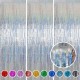 Foil Fringe Metallic Curtain Foil Fringe Curtains Party Decorations - Melsan 5 Pack 3.2 x 6.5 ft Tinsel Curtain Party Photo Backdrop for Birthday Party Baby Shower or Graduation Decorations Green Foil Fringe Metallic Curtain Foil Fringe Curtains Party Decorations - Melsan 5 Pack 3.2 x 6.5 ft Tinsel Curtain Party Photo Backdrop for Birthday Party Baby Shower or Graduation Decorations Green