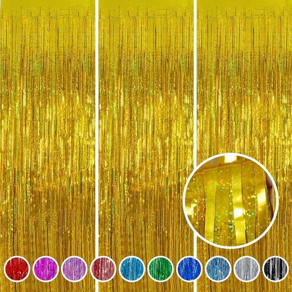 Foil Fringe Metallic Curtain Foil Fringe Curtains Party Decorations - Melsan 5 Pack 3.2 x 6.5 ft Tinsel Curtain Party Photo Backdrop for Birthday Party Baby Shower or Graduation Decorations Green Foil Fringe Metallic Curtain Foil Fringe Curtains Party Decorations - Melsan 5 Pack 3.2 x 6.5 ft Tinsel Curtain Party Photo Backdrop for Birthday Party Baby Shower or Graduation Decorations Green