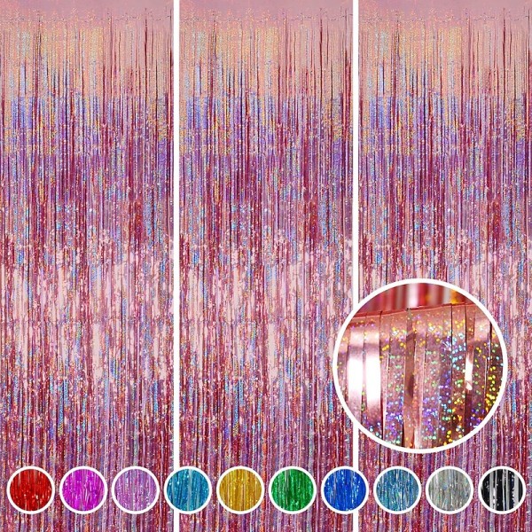 Foil Fringe Metallic Curtain Foil Fringe Curtains Party Decorations - Melsan 5 Pack 3.2 x 6.5 ft Tinsel Curtain Party Photo Backdrop for Birthday Party Baby Shower or Graduation Decorations Green Foil Fringe Metallic Curtain Foil Fringe Curtains Party Decorations - Melsan 5 Pack 3.2 x 6.5 ft Tinsel Curtain Party Photo Backdrop for Birthday Party Baby Shower or Graduation Decorations Green
