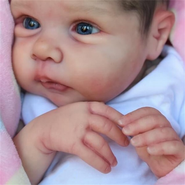 20inch Reborn Baby Doll Already Painted Reborn Baby Doll Miley Same As Picture Lifelike Soft Touch 3D Skin Painted Hair Visible Veins 20inch Reborn Baby Doll Already Painted Reborn Baby Doll Miley Same As Picture Lifelike Soft Touch 3D Skin Painted Hair Visible Veins
