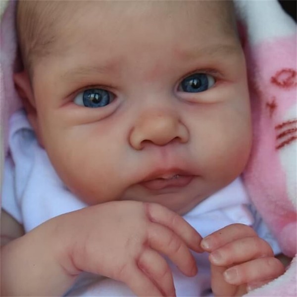 20inch Reborn Baby Doll Already Painted Reborn Baby Doll Miley Same As Picture Lifelike Soft Touch 3D Skin Painted Hair Visible Veins 20inch Reborn Baby Doll Already Painted Reborn Baby Doll Miley Same As Picture Lifelike Soft Touch 3D Skin Painted Hair Visible Veins