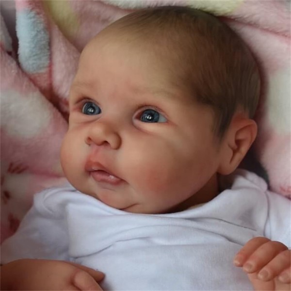 20inch Reborn Baby Doll Already Painted Reborn Baby Doll Miley Same As Picture Lifelike Soft Touch 3D Skin Painted Hair Visible Veins 20inch Reborn Baby Doll Already Painted Reborn Baby Doll Miley Same As Picture Lifelike Soft Touch 3D Skin Painted Hair Visible Veins