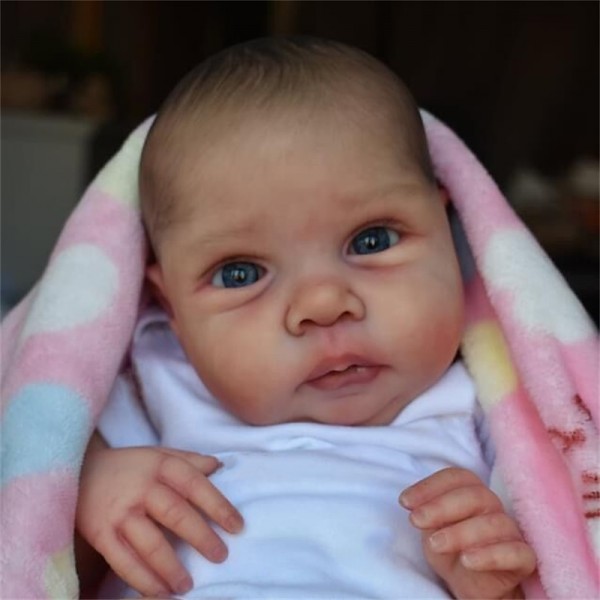 20inch Reborn Baby Doll Already Painted Reborn Baby Doll Miley Same As Picture Lifelike Soft Touch 3D Skin Painted Hair Visible Veins 20inch Reborn Baby Doll Already Painted Reborn Baby Doll Miley Same As Picture Lifelike Soft Touch 3D Skin Painted Hair Visible Veins
