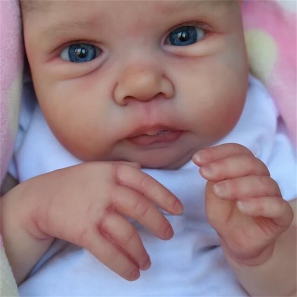 20inch Reborn Baby Doll Already Painted Reborn Baby Doll Miley Same As Picture Lifelike Soft Touch 3D Skin Painted Hair Visible Veins 20inch Reborn Baby Doll Already Painted Reborn Baby Doll Miley Same As Picture Lifelike Soft Touch 3D Skin Painted Hair Visible Veins