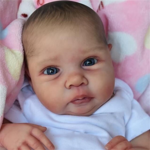 20inch Reborn Baby Doll Already Painted Reborn Baby Doll Miley Same As Picture Lifelike Soft Touch 3D Skin Painted Hair Visible Veins 20inch Reborn Baby Doll Already Painted Reborn Baby Doll Miley Same As Picture Lifelike Soft Touch 3D Skin Painted Hair Visible Veins