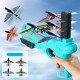 Airplane Launcher Toy Airplane Foam Plastic Plane for Children Boys Girls Bubble Catapult Beach Toys Boy Gift Airplane Launcher Toy Airplane Foam Plastic Plane for Children Boys Girls Bubble Catapult Beach Toys Boy Gift
