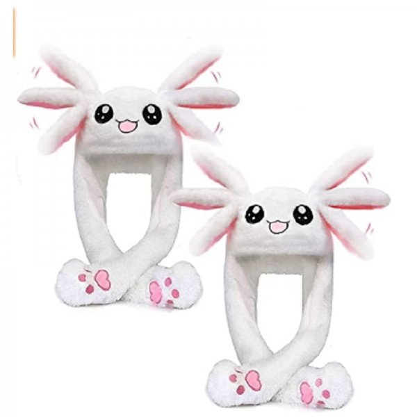 Glowing Plush Ear Moving Jumping Rabbit Hat Funny Glowing Ear Moving Bunny Hat Cosplay Festival Party Hat 5-18 Years and Adult Glowing Plush Ear Moving Jumping Rabbit Hat Funny Glowing Ear Moving Bunny Hat Cosplay Festival Party Hat 5-18 Years and Adult