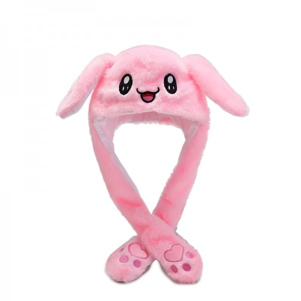 Glowing Plush Ear Moving Jumping Rabbit Hat Funny Glowing Ear Moving Bunny Hat Cosplay Festival Party Hat 5-18 Years and Adult Glowing Plush Ear Moving Jumping Rabbit Hat Funny Glowing Ear Moving Bunny Hat Cosplay Festival Party Hat 5-18 Years and Adult