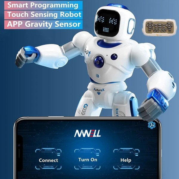 Intelligent Programming APP Gravity Sensor RC Robot Touch Sensing Popular Science APP Remote Control Electric Kid Toys Intelligent Programming APP Gravity Sensor RC Robot Touch Sensing Popular Science APP Remote Control Electric Kid Toys
