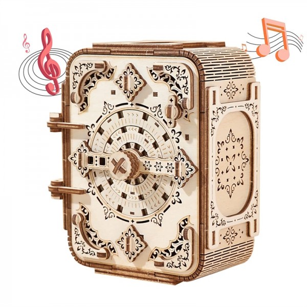 3D Wooden Puzzle Secret Code Storage Box Password Music Case DIY Home Decoration Laser-Cut Mechanical Model Stunning Gifts for Adults and Teens (Secret Box) 3D Wooden Puzzle Secret Code Storage Box Password Music Case DIY Home Decoration Laser-Cut Mechanical Model Stunning Gifts for Adults and Teens (Secret Box)