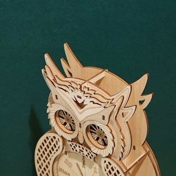 3D Wooden Puzzle For Adults Owl Clock Model Kit Desk Clock Home Decor Unique Gift For Kids On Birthday/Festival Day 3D Wooden Puzzle For Adults Owl Clock Model Kit Desk Clock Home Decor Unique Gift For Kids On Birthday/Festival Day