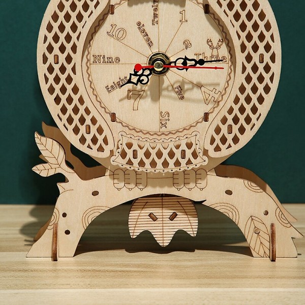 3D Wooden Puzzle For Adults Owl Clock Model Kit Desk Clock Home Decor Unique Gift For Kids On Birthday/Festival Day 3D Wooden Puzzle For Adults Owl Clock Model Kit Desk Clock Home Decor Unique Gift For Kids On Birthday/Festival Day